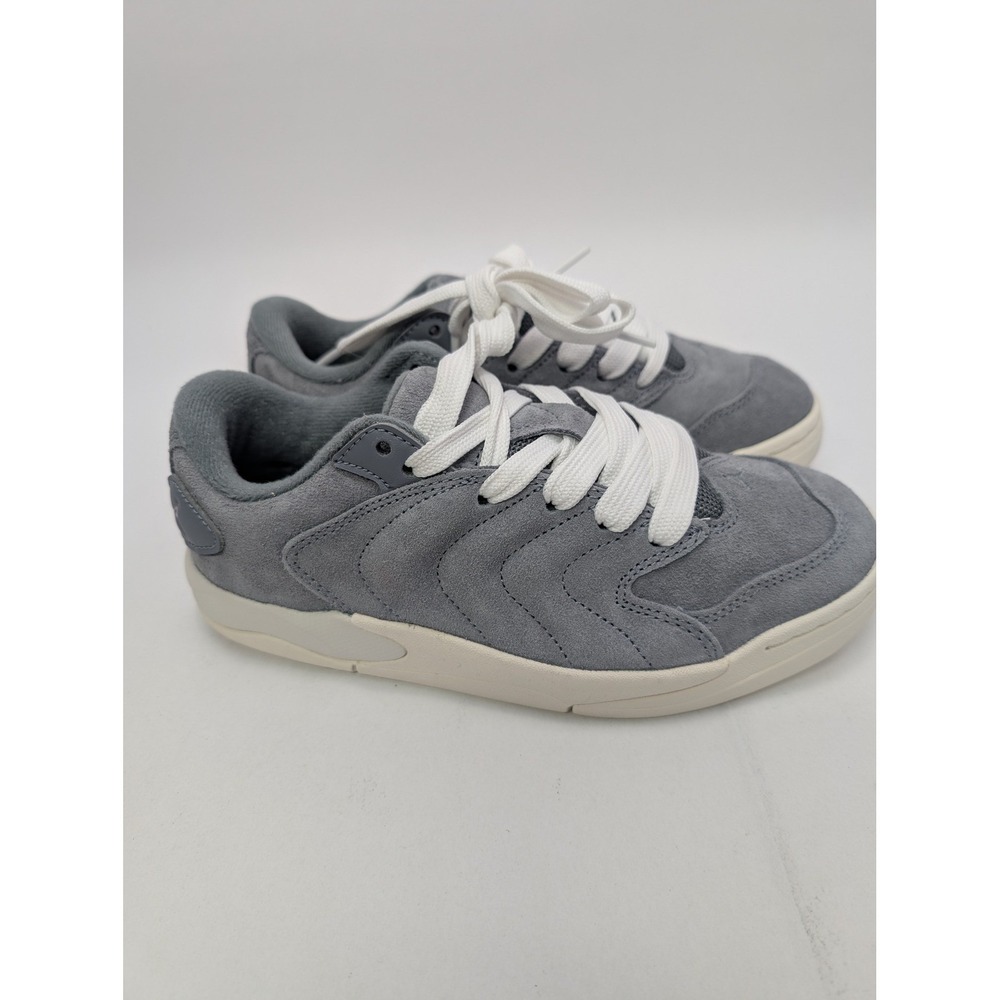Jordan GS Cool Grey Phantom Suede Low Top Sneakers IB5679-003 Boys Size 4Y